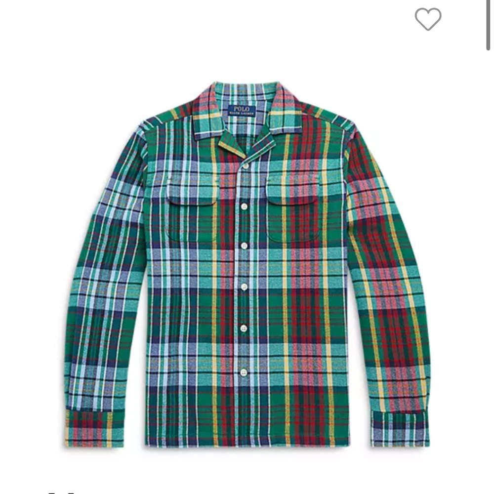Polo Ralph Lauren plaid cotton twill camp shirt